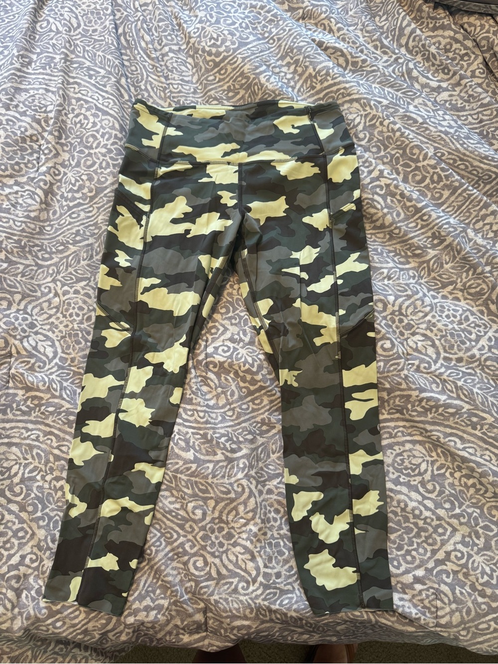 lululemon athletica Green & Olive Camo High-Rise Leggings